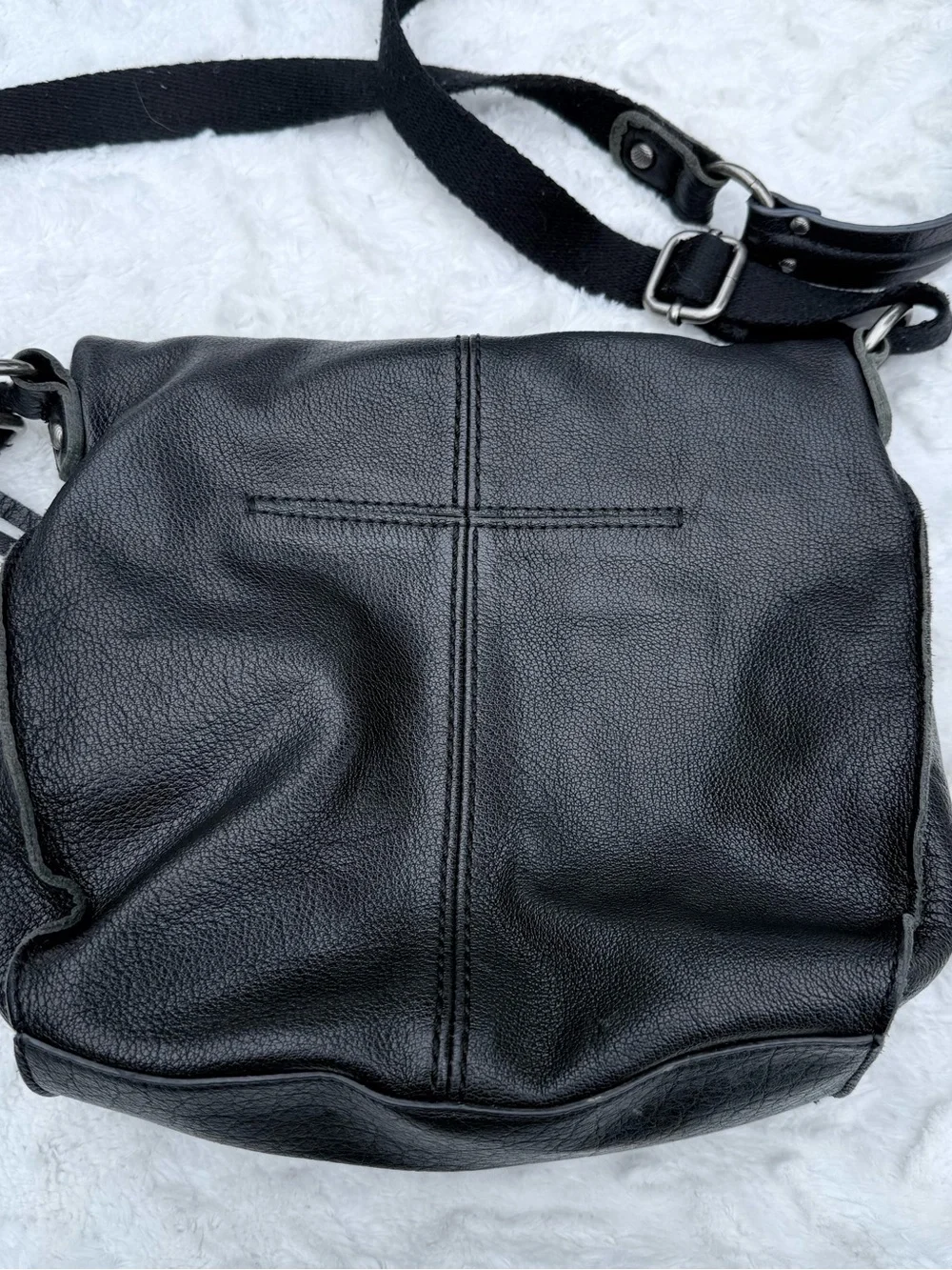 The SAK Black Leather Studded Crossbody Bag - Women